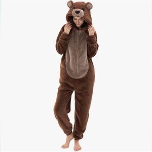 🌟Cozy Brown Bear Adult XLarge Pajamas/Costume